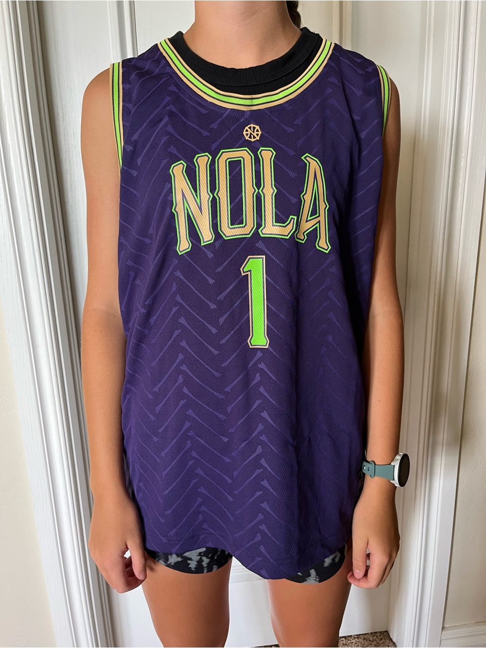 New Orleans Pelicans Zion Williamson Youth Size XL Basketball Jersey #1